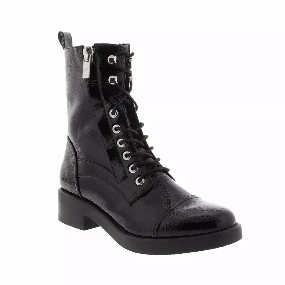 NWOT Marc Fisher Uleesa 2 black combat boots zip